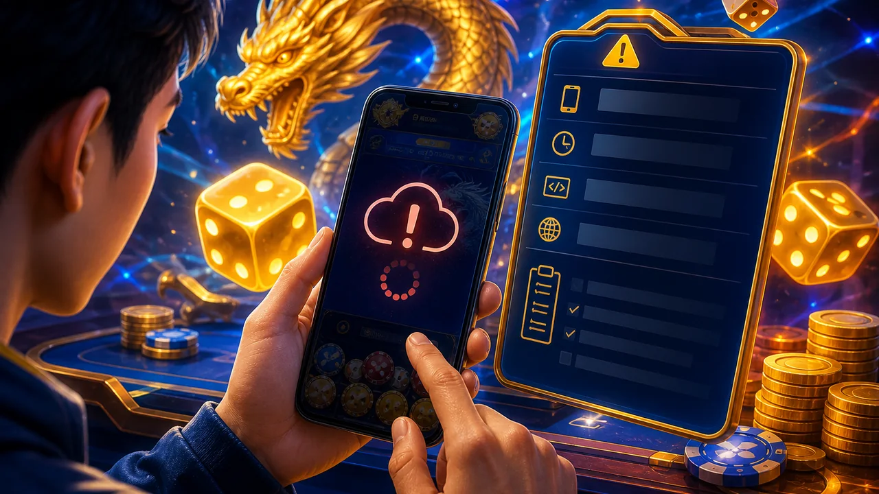 Dragon Dice không vào được? Cách xử lý OK 365 và chuẩn bị yêu cầu hỗ trợ rõ ràng